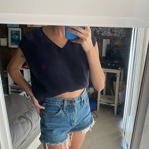 Polo navy sweater vest